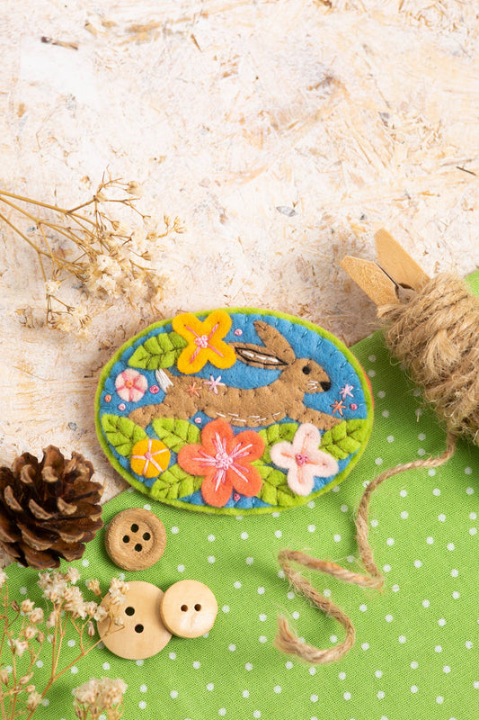 Hare Felt Craft Brooch Kit
