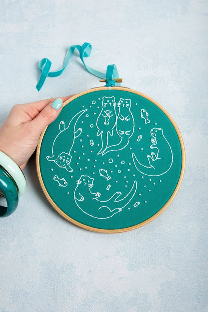 Awesome Otters Embroidery Kit