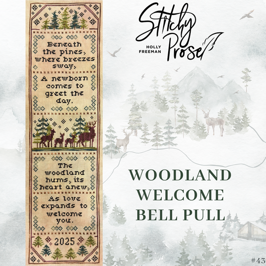 Woodland Welcome Bell Pull Pattern