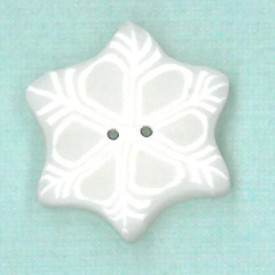 Button Small Snowflake Set of 3