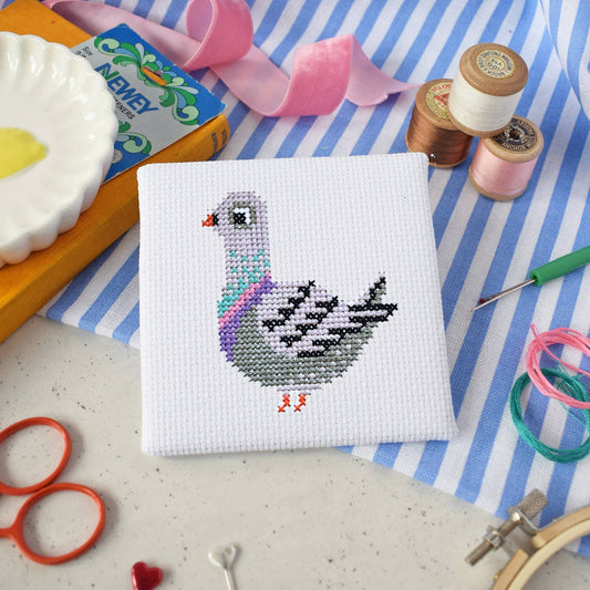 Pigeon Mini Cross Stitch Kit
