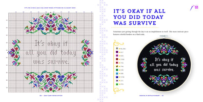 Self-Care Cross-Stitch: 40 Uplifting Patterns Book