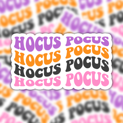 Hocus Pocus Halloween Retro Vinyl Waterproof Sticker