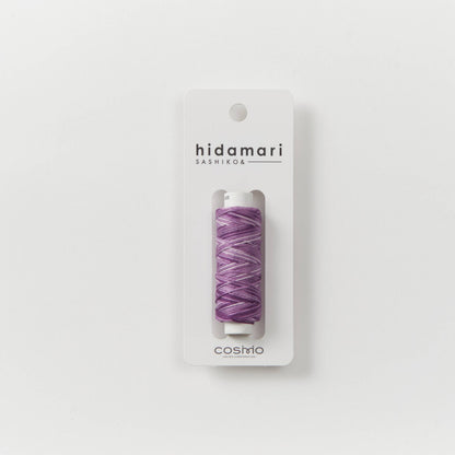 Cosmo Hidamari Sashiko Variegated Thread Blue, White, Yellow #105