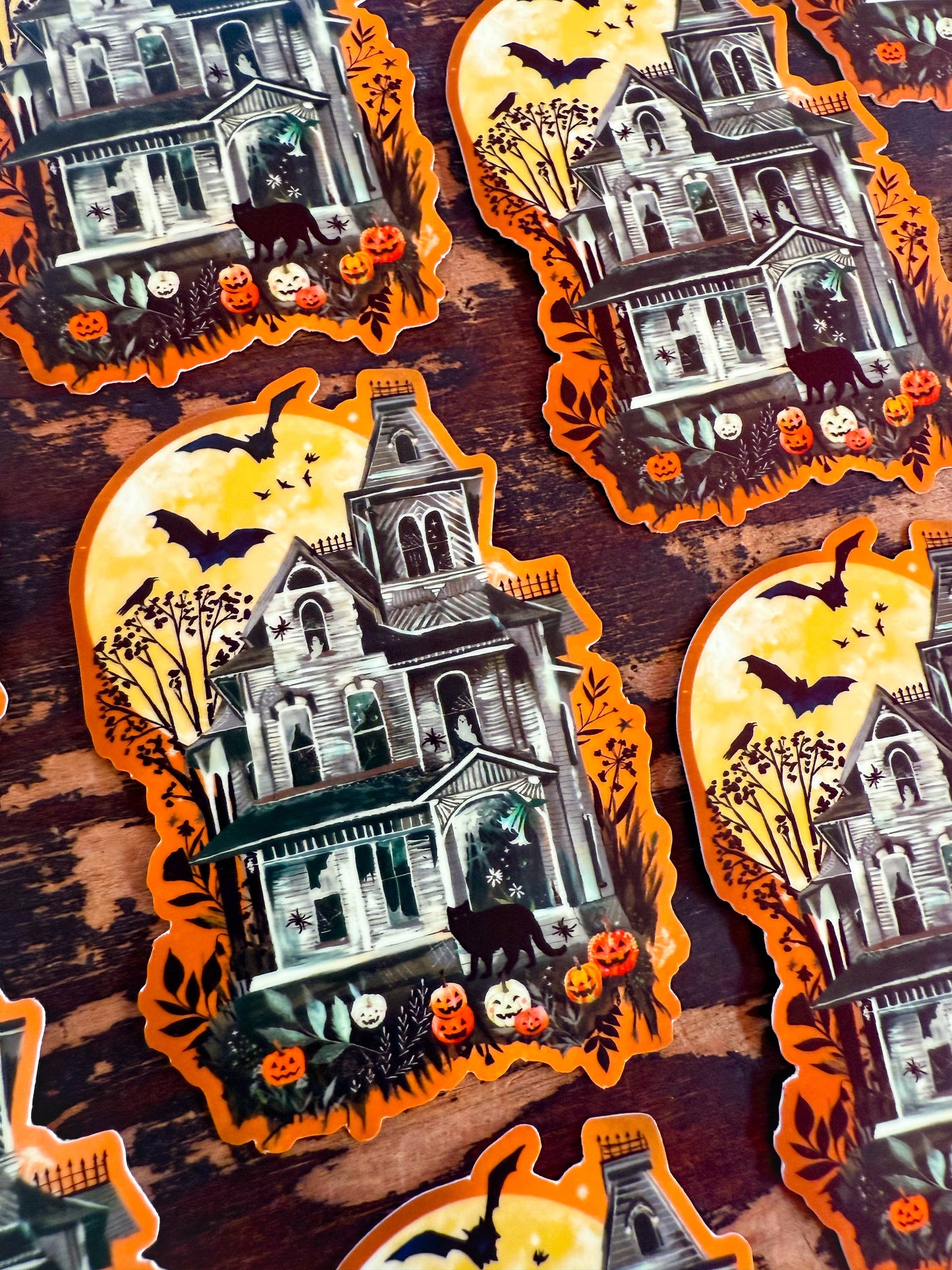 Haunted House Sticker Glow in The Dark