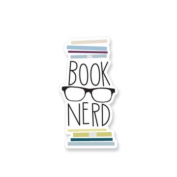 Book Nerd Vinyl Sticker