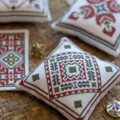 Aegean Ornaments Red Cross Stitch Kit