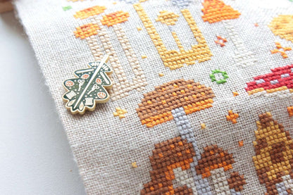 Herfstblad Naald Bewaker Needle Minder