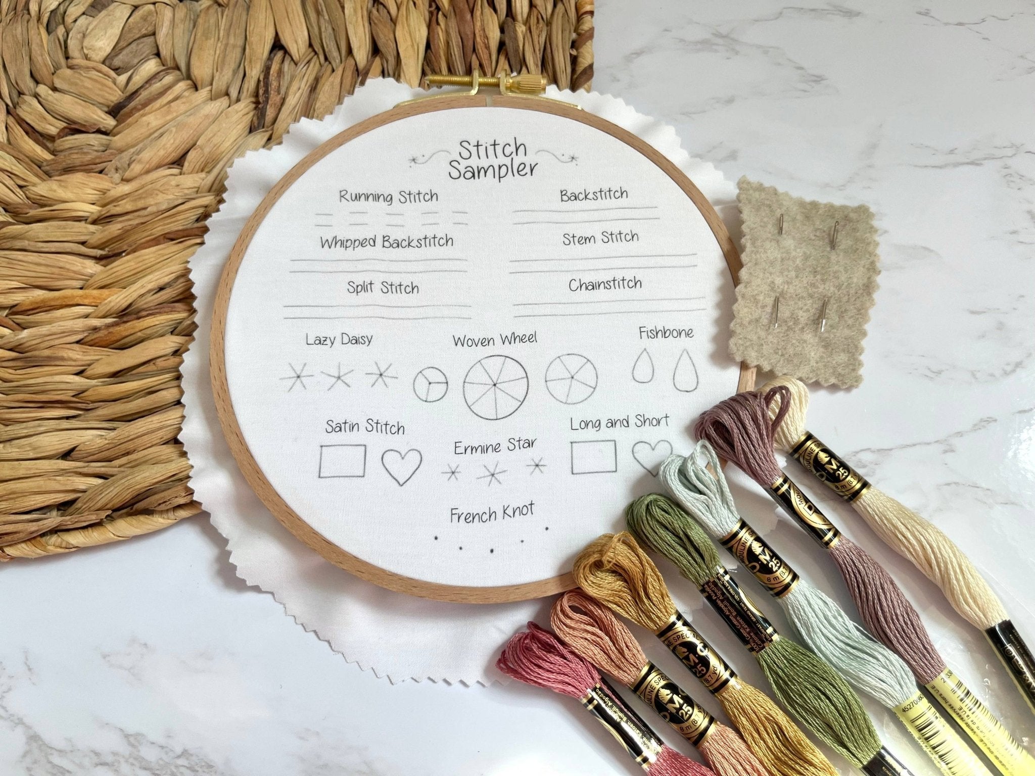 Stitch Samplers Shell Stitch Sampler Kit – Colour and Cotton