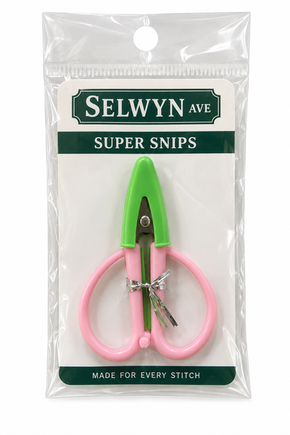Palm Beach Pink & Green Super Snip Mini Thread Scissors