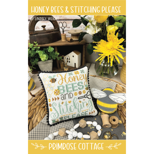 Honey Bees and Stitching Please Pattern
