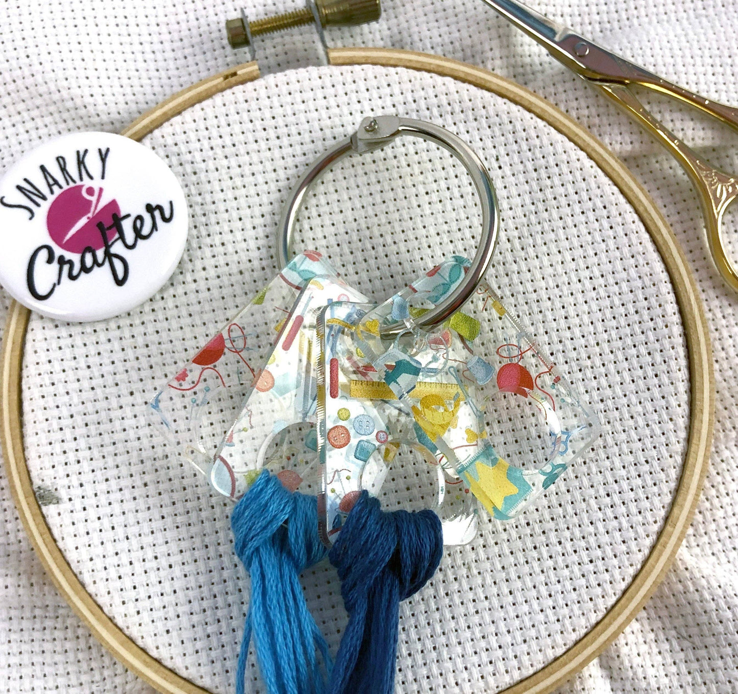 Acrylic Floss Drops Sewing Notions