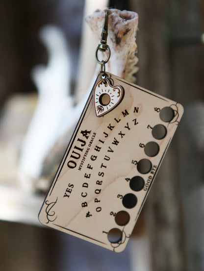 Ouija Board Maple Wood Embroidery Floss Storage Holder