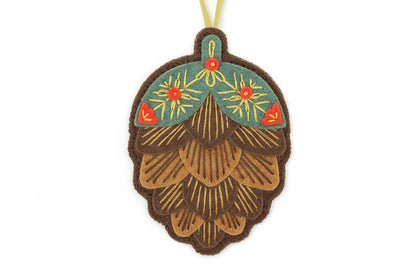 Pinecone Felt Ornament Kit