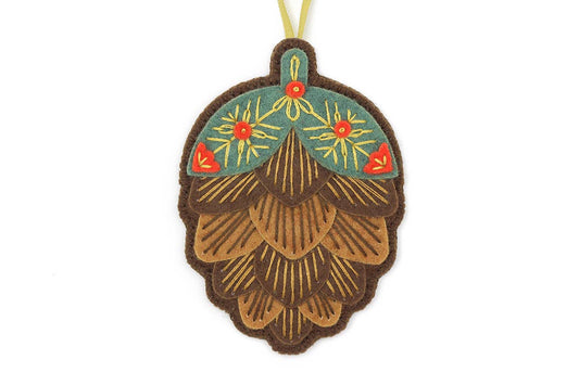 Pinecone Felt Ornament Kit