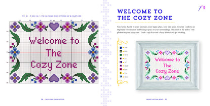 Self-Care Cross-Stitch: 40 Uplifting Patterns Book