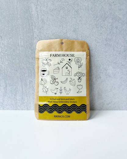 Farm House Stick and Stitch Embroidery Patterns