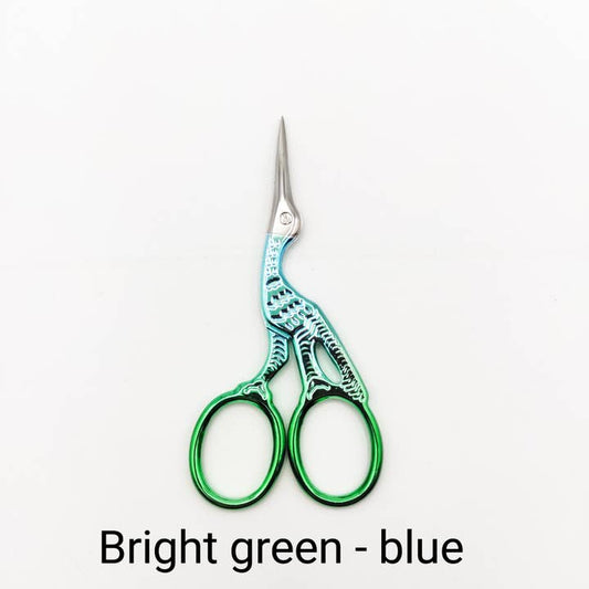 Stork Scissors Bright Green Blue