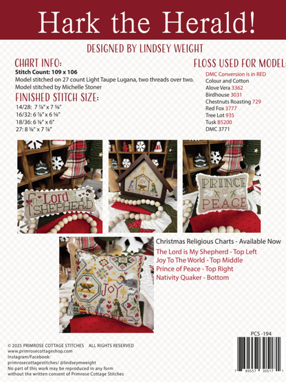 PRE-ORDER Hark the Herald Pattern