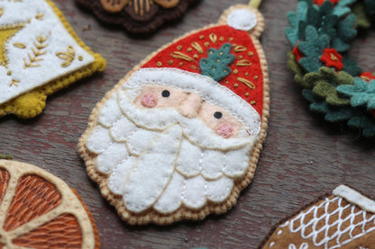 Santa Claus Felt Ornament Kit
