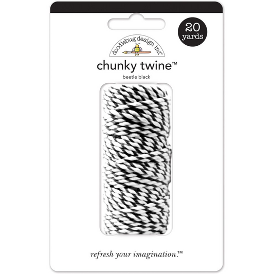 Doodlebug Monochromatic Chunky Twine Beetle Black