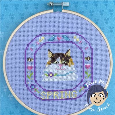 Spring Cat Pattern