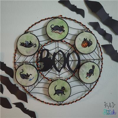 Inappropriate Cats Halloween Collection Pattern