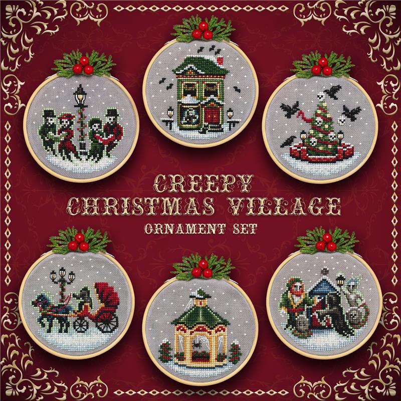 Creepy Christmas Village Pattern
