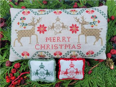 Christmas deer, a Mexican Christmas cushion Pattern