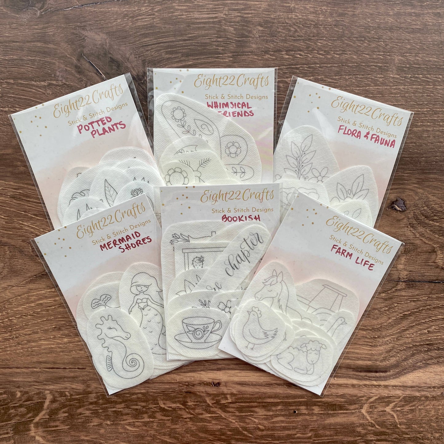 Stick and Stitch Embroidery Designs: Whimsical Friends / Large: 6"x11"