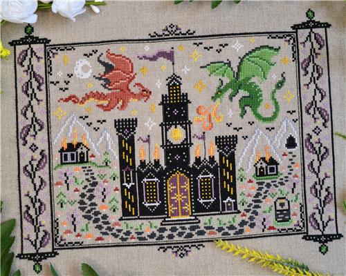 Castles and Dragons Pattern