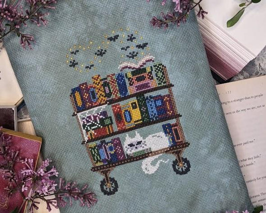 The Midnight Book Cart Pattern