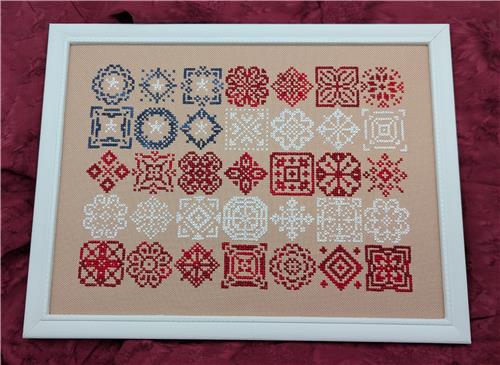 American Flag Motif Sampler Pattern