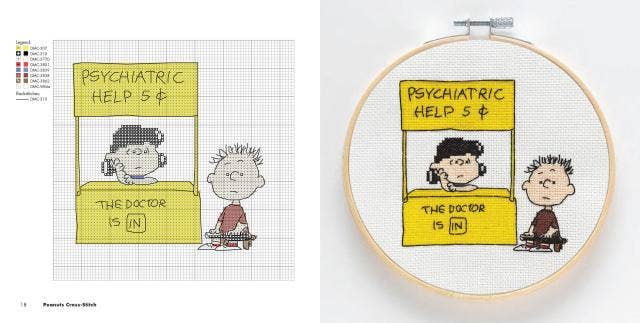 Peanuts Cross Stitch Book