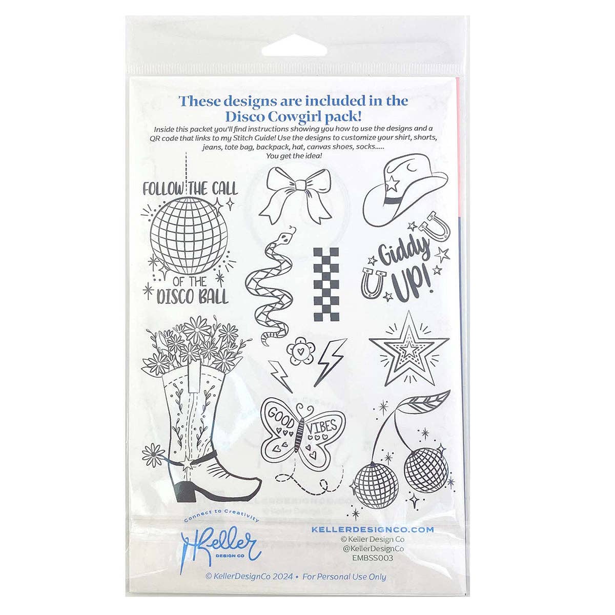 Stick It Stitch It Patterns Disco Cowgirl
