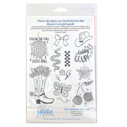 Stick It Stitch It Patterns Disco Cowgirl