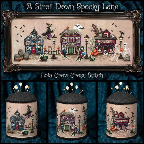 A Stroll Down Spooky Lane by Lola Crow Cross Stitch