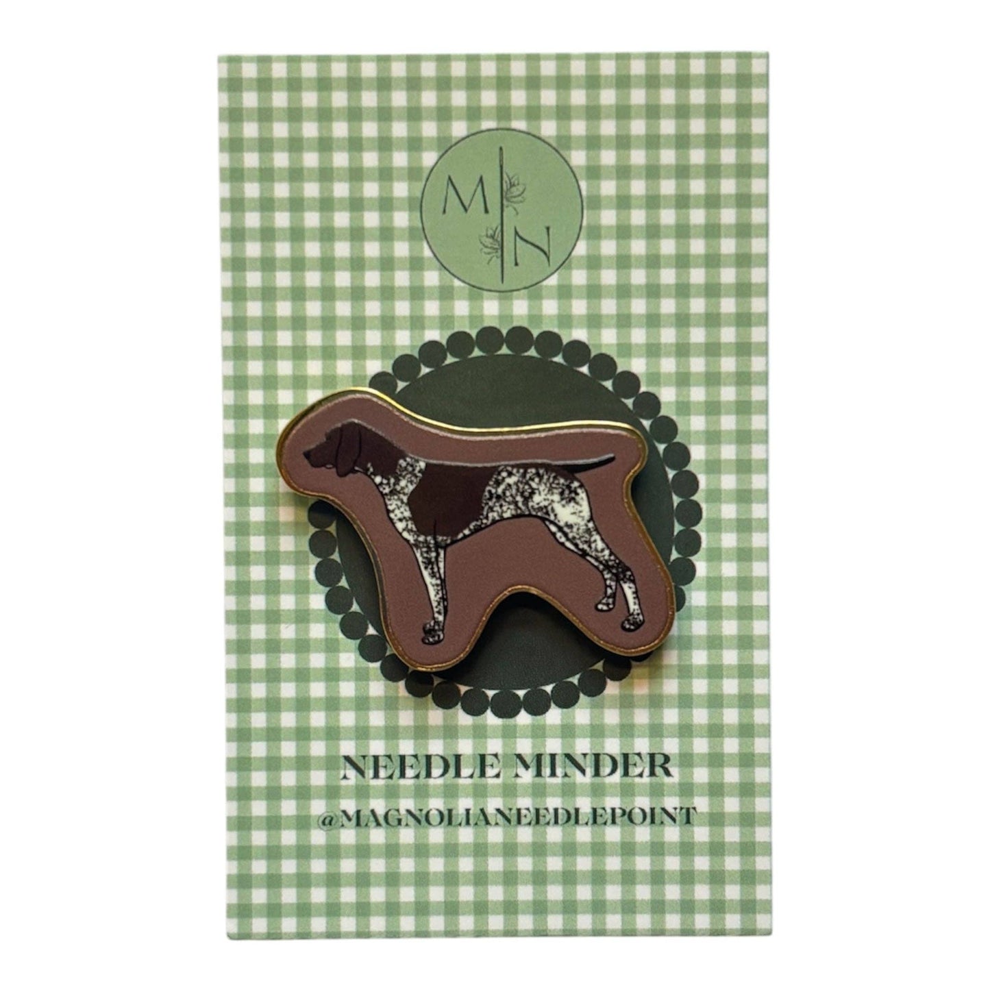 Brown German Shorthaired Pointer GSP Needle Minder