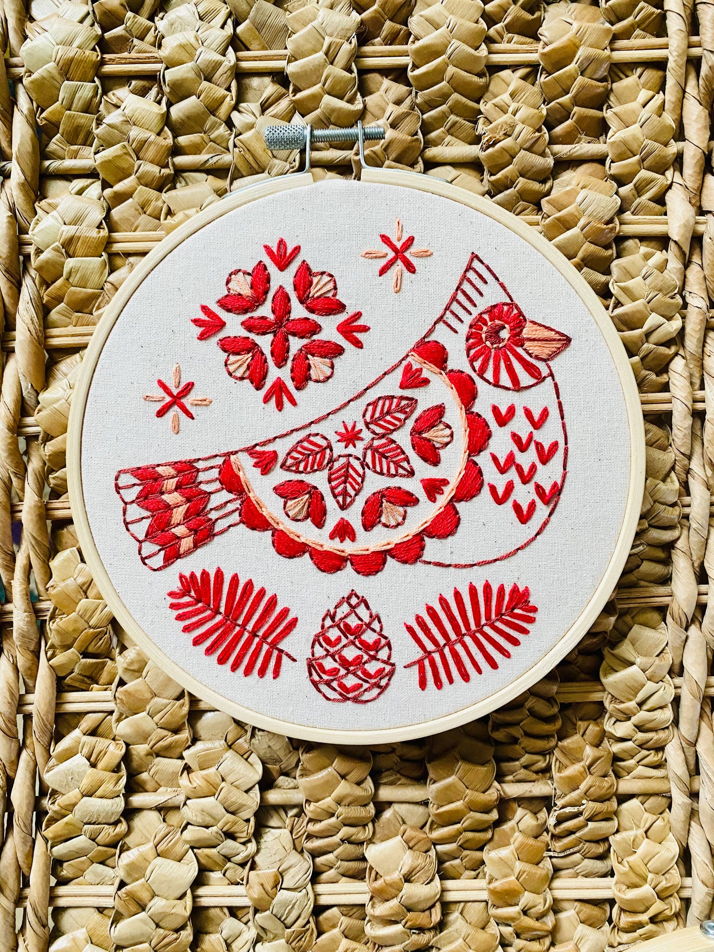 Cardinal Embroidery Kit