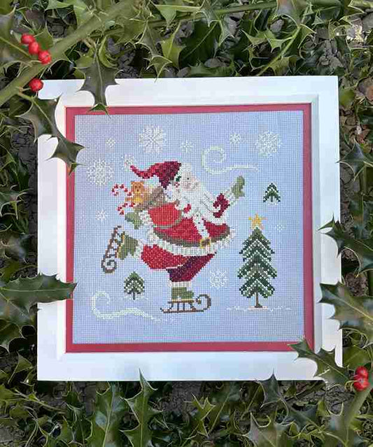 Skating Santa Pattern