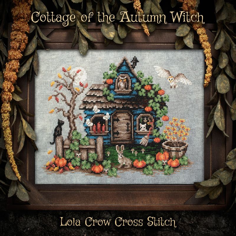 Cottage of the Autumn Witch Pattern