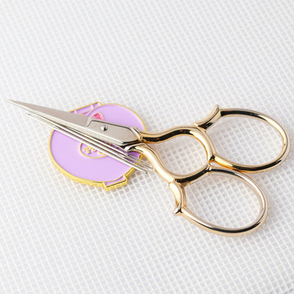 Purple Pocket Doll Compact Needle Minder