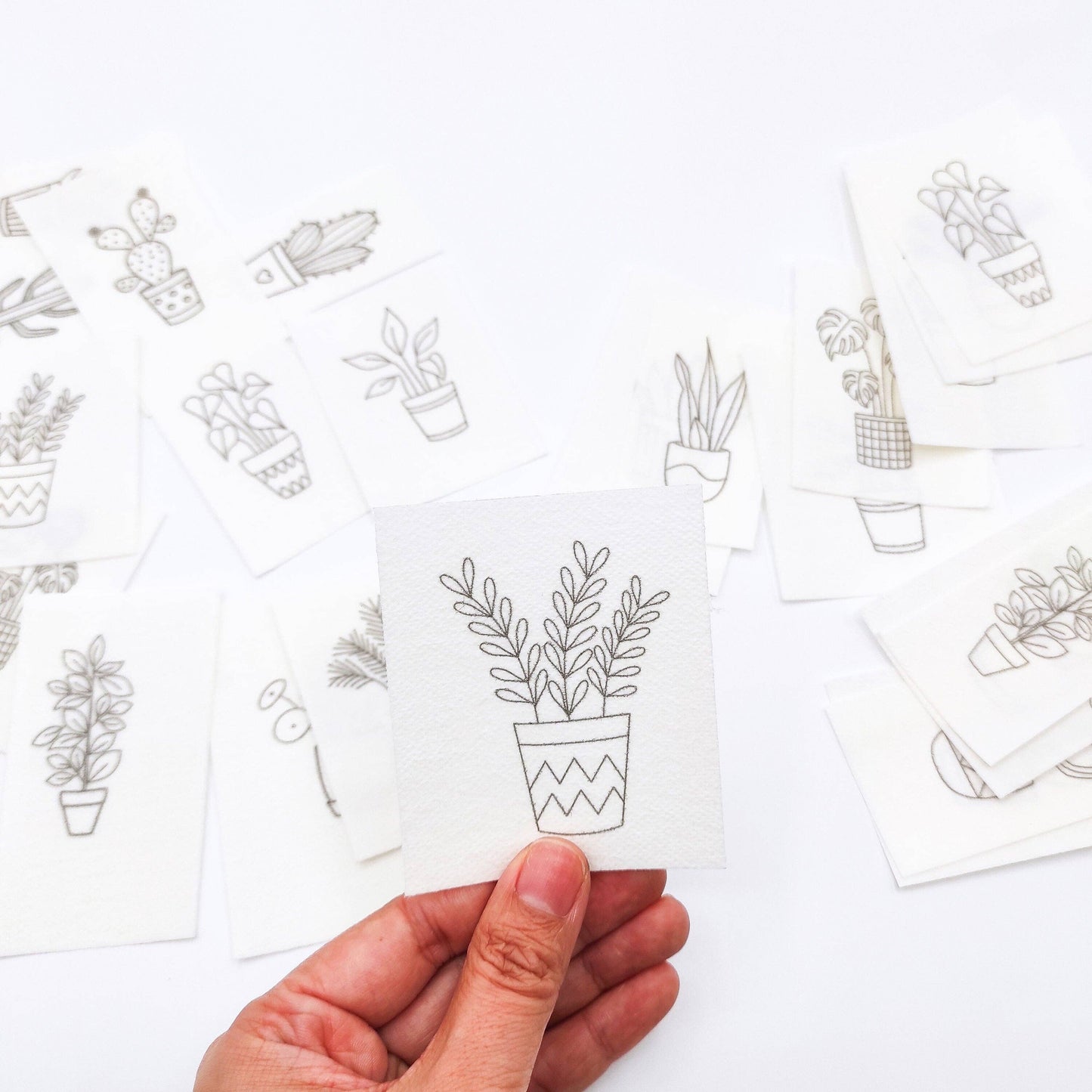 House Plant Stick & Stitch Hand Embroidery Patterns