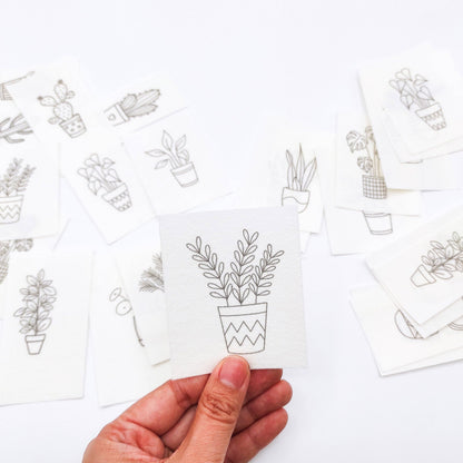 House Plant Stick & Stitch Hand Embroidery Patterns