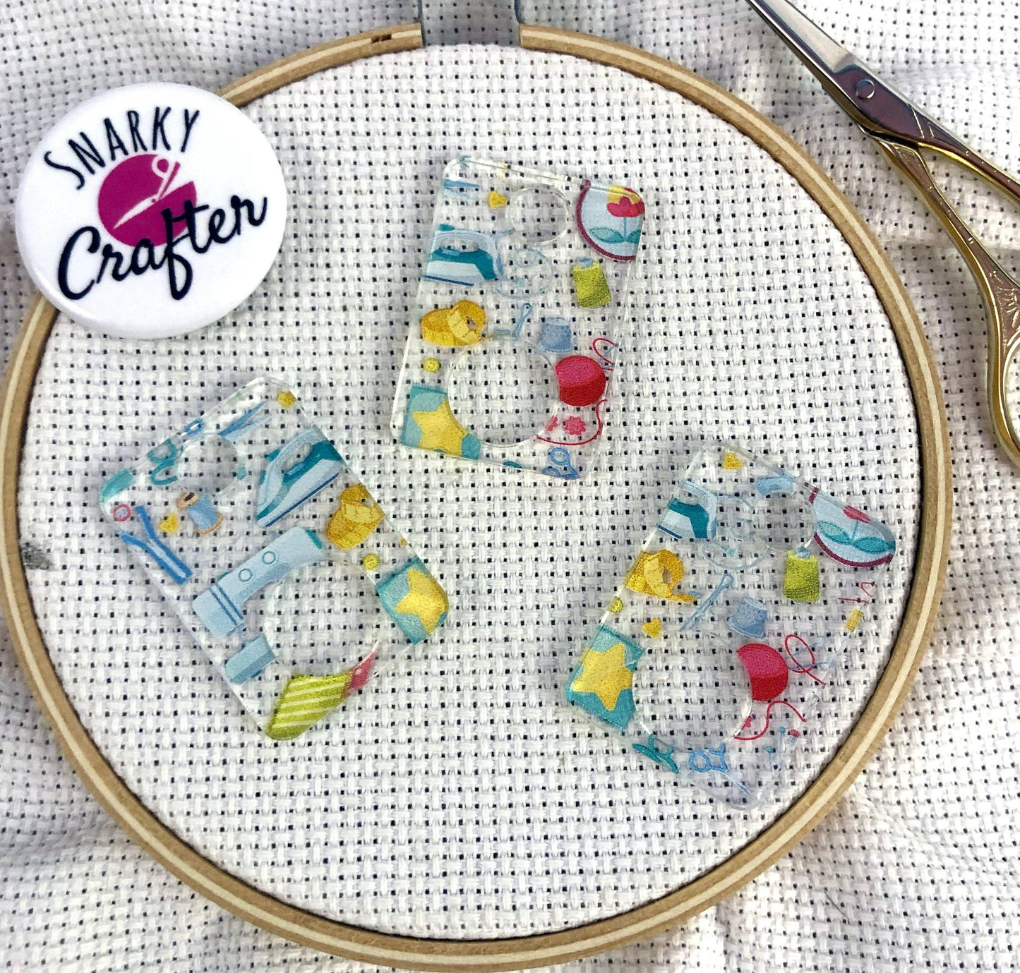 Acrylic Floss Drops Sewing Notions