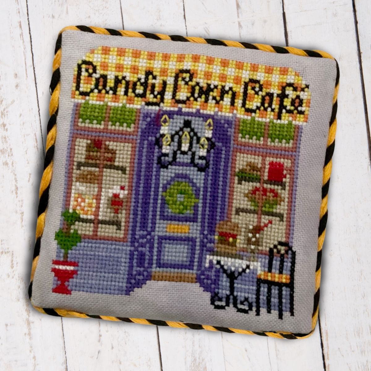 Candy Corn Cafe Pattern