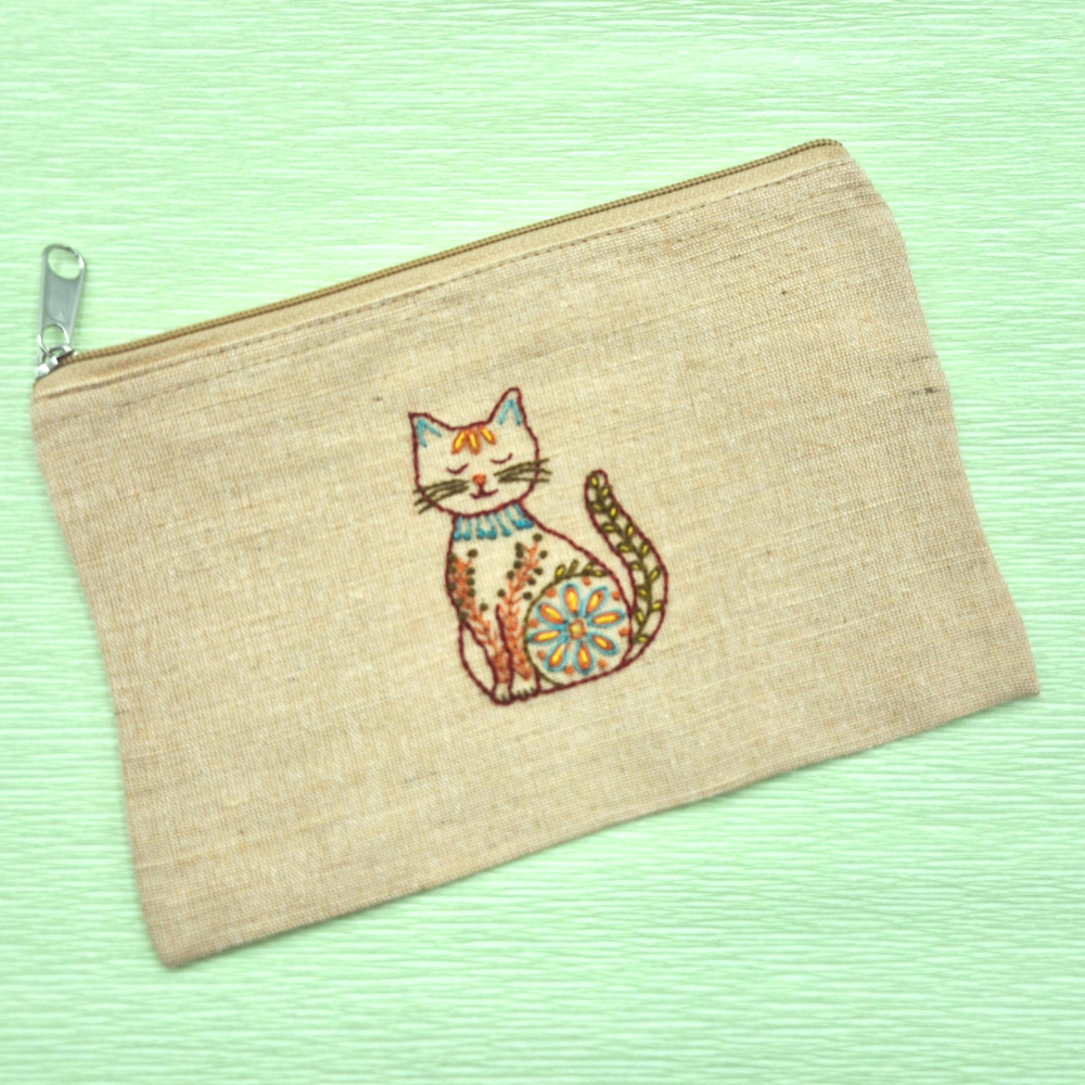 Stick and Stitch Embroidery Folk Flowers