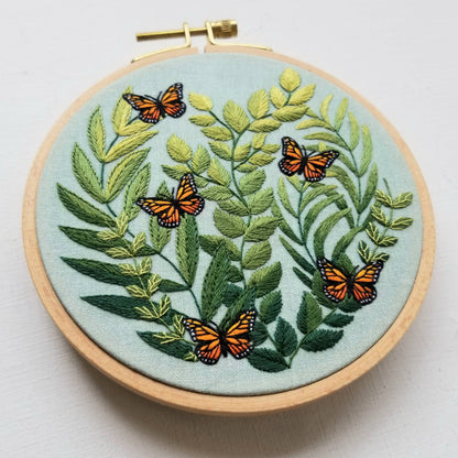 Love Grows Butterfly Hand Embroidery Kit