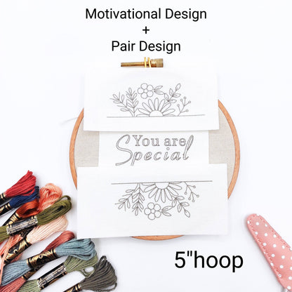 Motivational Stick & Stitch Hand Embroidery Patterns