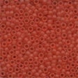 Glass Frosted Seed Beads 62013 Red Red